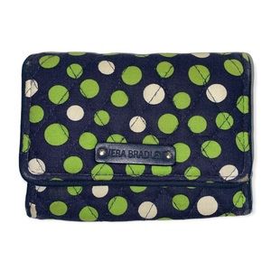 Vera Bradley Lucky Dots Petite Trifold Wallet